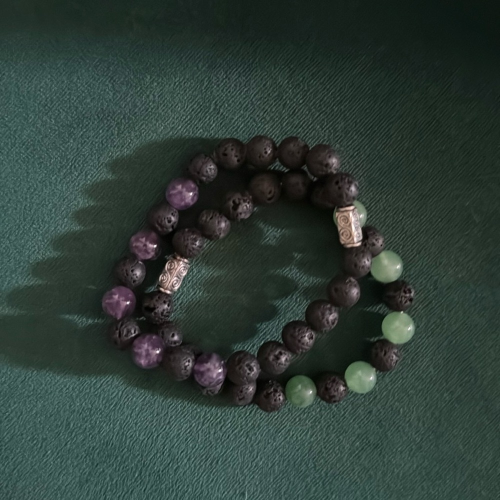 Lava Stones Bundle of 2 bracelets